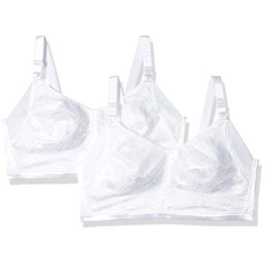 Imagem de Just My Size MJJ222 feminina de emagrecimento, Branco/Branco, 46C