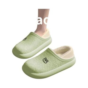 Imagem de Chinelos De Algodão Impermeáveis Para Casais Outono Inverno Antiderrap