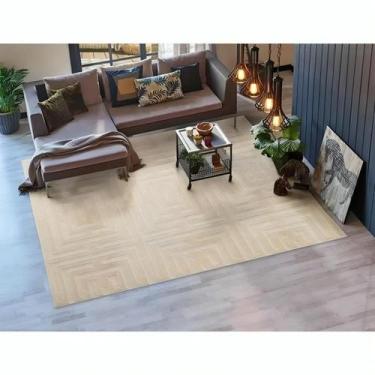 Imagem de Tapete Sala quarto escritório Geométrico Antiderrapante Eden 200x300 c