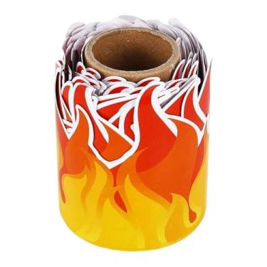 Imagem de SiaBiced Borda Decorativa para Placa de Aviso de Incêndio, Borda Recortada para Sala de Aula, para Peitoril de Porta, Escadas, Carteiras, 7.5 Cm X 15 M
