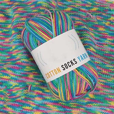 Imagem de HHHJQFAAT Fios para tricô fio de leite de tricô fio de crochê indefinido fio de tricô arco-íris (cor: C, tamanho: tamanho único) (tamanho B)