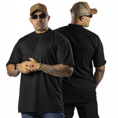 Imagem de Camiseta Oversized Masculina Camiseta Algodão Fio 30.1 Lisa - RM Fabri
