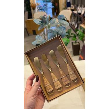 Imagem de Conjunto de Espatulas 4 Pecas Garbo Rattan - Copa&Cia