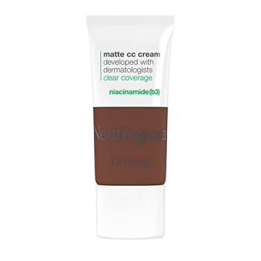 Imagem de Neutrogena Creme CC fosco transparente Cobertura perfeita, cobertura total corretora de cor creme maquiagem facial com niacinamida (b3), óleo, fragrância, sem parabeno e ftalatos, Umber 9,7, 28,25 g