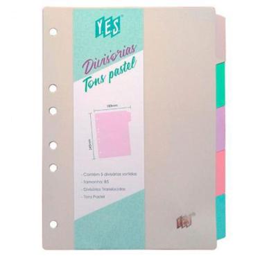 Imagem de Divisória Colorida B5 5 Projeções 5Tbcs Sor Yes