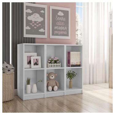 Imagem de Nicho Torre Organizadora Para Quarto Infantil Branco Caemmun