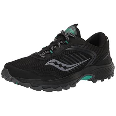 Imagem de Saucony Tênis de corrida feminino Excursion Tr15 Trail, Preto/Jade, 39