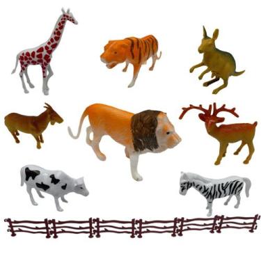 Imagem de 8 Animais Plástico Reino Animal Savana África Zoológico - Tesla Store