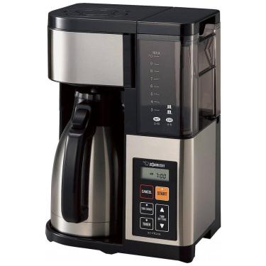 Imagem de Cafeteira Elétrica Programável 2.4L com Tela LCD e Painel de Controle, 110v, ZOJIRUSHI EC YTC100XB, Preto