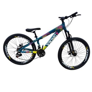 Imagem de Bicicleta Aro 26 Vikingx Tuff 25 Pneu 21 Velocidades Slk Balão Preto F