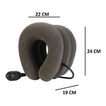 Imagem de Travesseiro Almofada Inflavel Pescoço Viagem Carro Avião Favorito - Mi