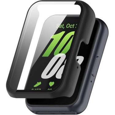 Imagem de Capa Bumper Com Película Para Samsung Galaxy Fit 3 - Case Protetora para Smartwatch, Cor Preta