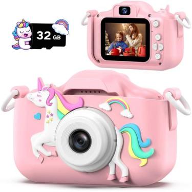 Imagem de Câmera infantil Dwfit Upgrade Selfie HD Video de 3 a 12 anos com 32 GB