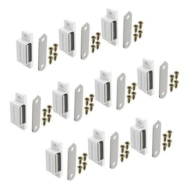 Imagem de 10 Trinco Porta De Armario Fecho Trava Magnetica Ima M Branc