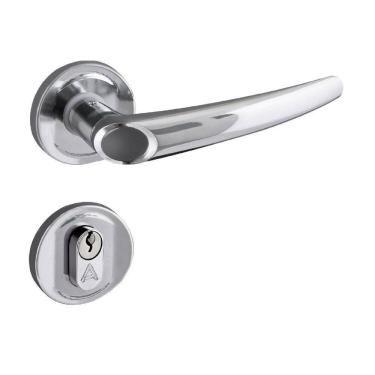 Imagem de Fechadura Entrada Roseta 10x4cm Polido Joy