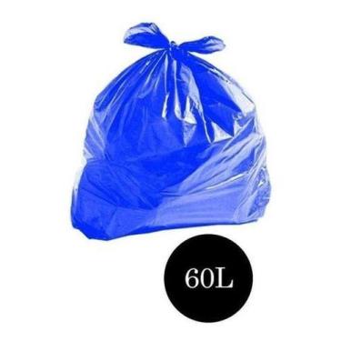 Imagem de Saco De Lixo Comum Azul 60lts Pct C/100 Un - Higipack