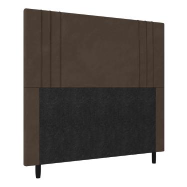 Imagem de Cabeceira Queen 160cm Ferrara Veludo Marrom Com Frame Italian Flex