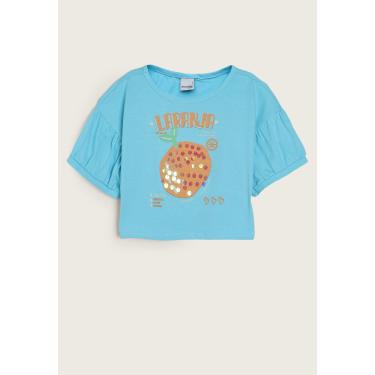 Imagem de Infantil - Camiseta Malwee Paetê Azul Malwee Kids 1000109076 menina