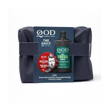 Imagem de KIT QOD NECESSAIRE AZUL XAMPU DAILY 220ML+ POMADA KILLER 70G