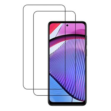 Imagem de UPONEW Protetor de tela de vidro para G Power 5G 2023 - [2 unidades] Protetor de tela de vidro temperado HD sem bolhas para Motorola Moto G Power 5G 2023