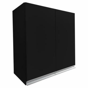 Imagem de Armário aéreo multiuso 60cm 2 portas 100% mdf - BELLI MÓVEIS, Preto