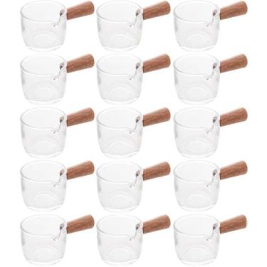 Imagem de Kit 15 Molheiras de Vidro para Restaurantes Panquecarias 50ml Cremeira