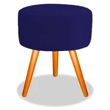 Imagem de Puff Classic Pés Palito Veludo Marsala - Kimi Design