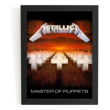 Imagem de Quadro Metallica Master Of Puppets Poster C/ Moldura 44x32cm - Fanarte