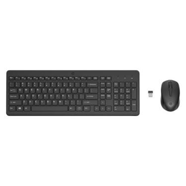 Imagem de Kit Teclado E Mouse HP Sem Fio 1600DPI USB 2,4GHz ABNT Preto - HP 330