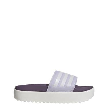 Imagem de Adilette Platform Slides, Silver Dawn/Zero Metalic/Shadow Viol, 37