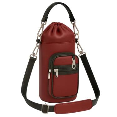 Imagem de Bolsa Térmica para Garrafa Vidinne OCREO em Courino, com Alça Transversal, Produto Artesanal Premium VIDINNE (Vinho, 2 litros)