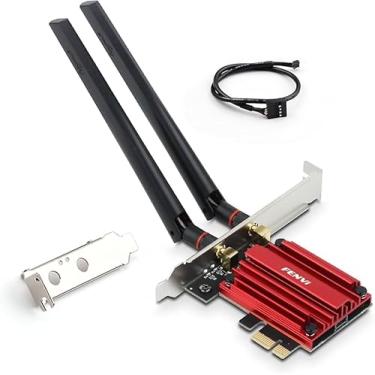 Imagem de Placa de Rede Fenvi AC1200 Wifi 5 Bluetooth 4.0 Dual Band PCIe