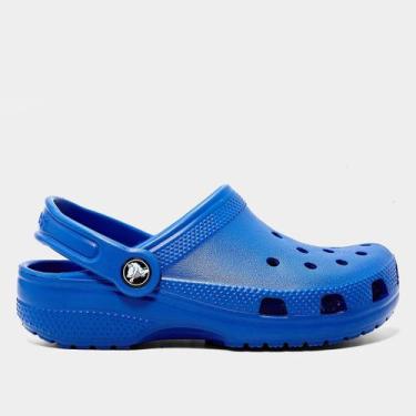 Imagem de Sandália Crocs Infantil Classic Clog Kids Menino, Azul royal, 33
