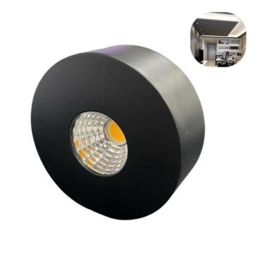 Imagem de Spot Led Sobrepor Quadrado 5w Alumínio 3000k Bivolt Interno - Embu Led