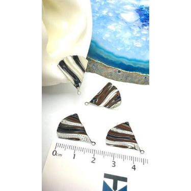 Imagem de Base de Brinco em Aço Inox - 01 Par de Bases para Bijuterias - no-bran