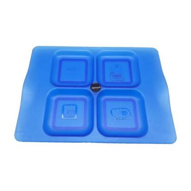 Imagem de Petisqueira Retangular 4 Divisórias Porção Couvert 10 Peças - Dehaus