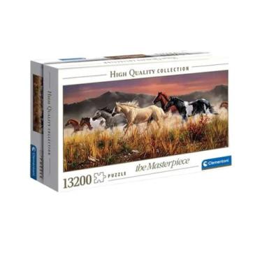 Imagem de Quebra cabeça 13200 peças PUZZLE thunder cavalos CLEMENTONI