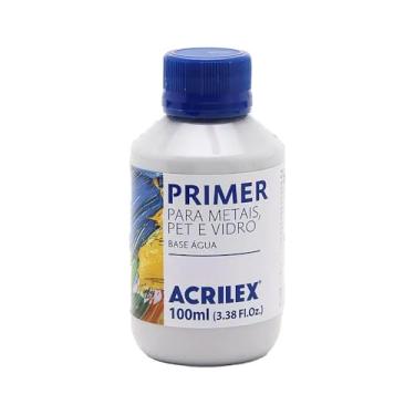 Imagem de Primer para Metais PET e Vidros Cinza Acrilex 100 ml