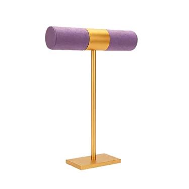 Imagem de Suporte de joias em T Suporte de pulseira de barra organizador de armazenamento de joias para venda, suporte de pulseira para exibição de joias para loja, vitrine e exibição de joias em casa (cor: D)