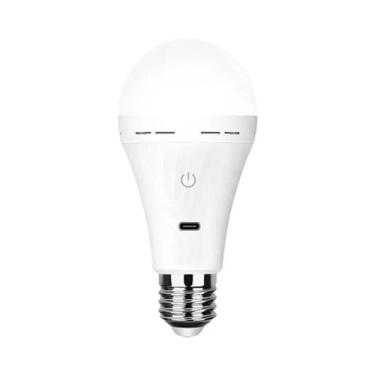 Imagem de Lâmpada LED Recarregável USB-C Regulável Com 3 Cores, Controle Remoto 