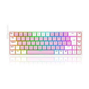 Imagem de Teclado Mecânico Gamer Redragon Castor, RGB, Switch Blue, ABNT2, e - K631PW-RGB (PT-BLUE)-Unissex