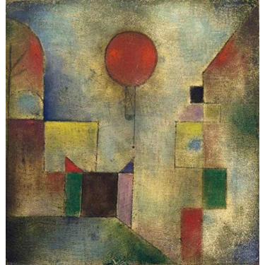 Imagem de O Balão Vermelho (1922) de Paul Klee - 75x78 - Tela Canvas Para Quadro