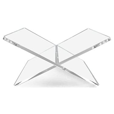 Imagem de Hopysgiien Suporte de acrílico transparente para livros – Suporte de acrílico aberto para leitura de livros de acrílico para livros abertos e fechados, Bíblia, livro de receitas, revistas, livros didáticos, suporte de receitas para exibição de imagem