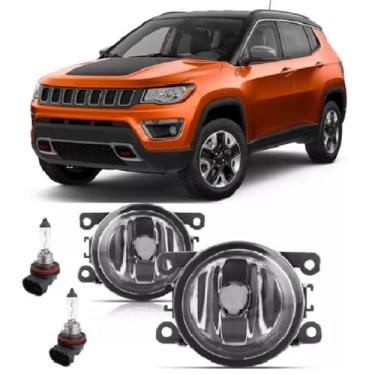 Imagem de Par Farol De Milha Universal Compass 2016 2017 2018 2019 2020 + Lâmpada