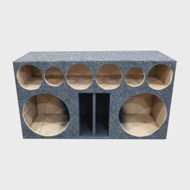 Imagem de Caixa Vazia 2 alto Falantes 12 + 4 Cornetas + 2 Tweeter Dutada