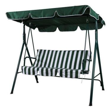 Imagem de Cadeira Balanco 3 Lugares Listrado 153x170cm Suporta 220 Kg - Just Hom