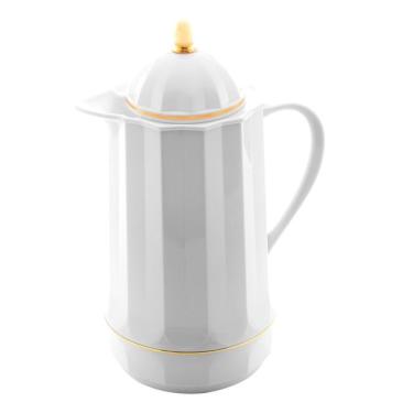 Imagem de Garrafa Térmica Vintage Clássica Café Chá 1 Litro Branca