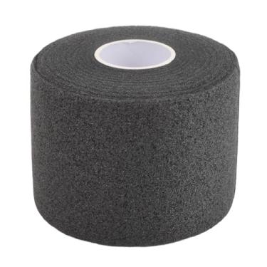 Imagem de Badminton Racket Cushion Wrap PoliureThane Shock Absortion Fita de aderência Ajustável Proteção à mão confortável para tênis Badminton Players (Preto)