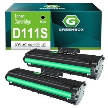 Imagem de GREENBOX Cartucho de toner de substituição compatível para Samsung MLT-D111S MLTD111S MLT111S D111S para Samsung Xpress SL-M2020 SL-M2020W SL-M2070 SL-M2070FW SL-M2022 SL-M2022W (2 preto)