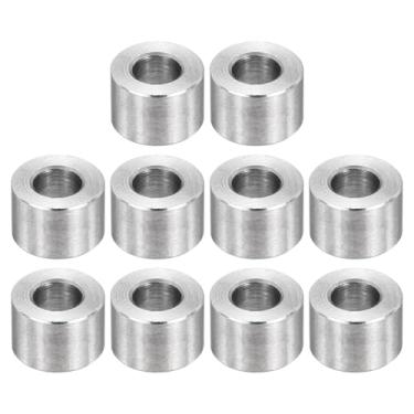 Imagem de PATIKIL Espaçadores de aço inoxidável M3, espaçador de metal de 12 peças de 3 mm ID x 6 mm OD x 4 mm L parafuso para parafuso de 1/8 polegada ou parafuso M3